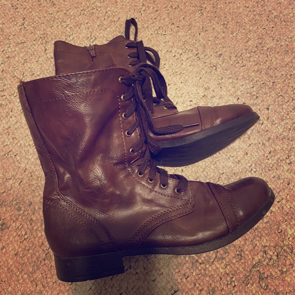 SO Mid-calf Combat Boots in brown